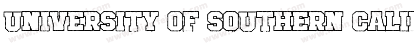 University Of Southern California字体转换